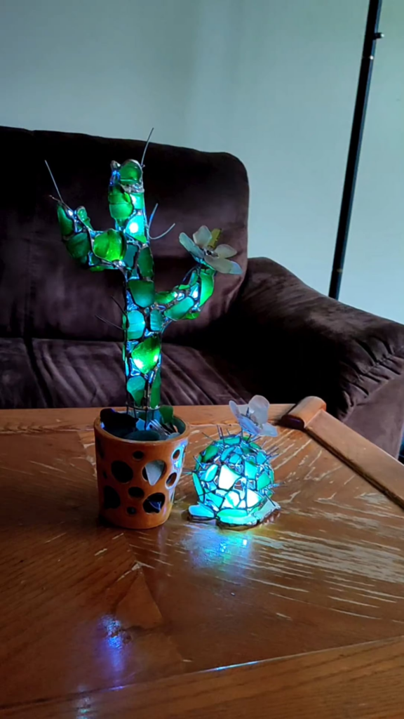 Sea glass cactus won't rot on you 😜🌵