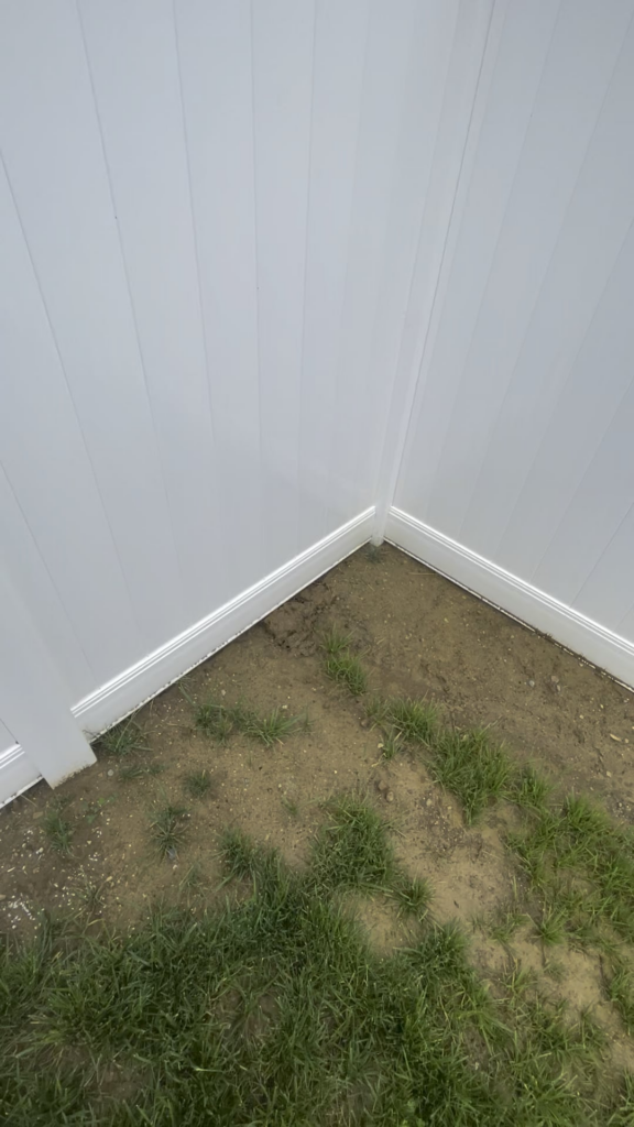 Fixing fence line runoff