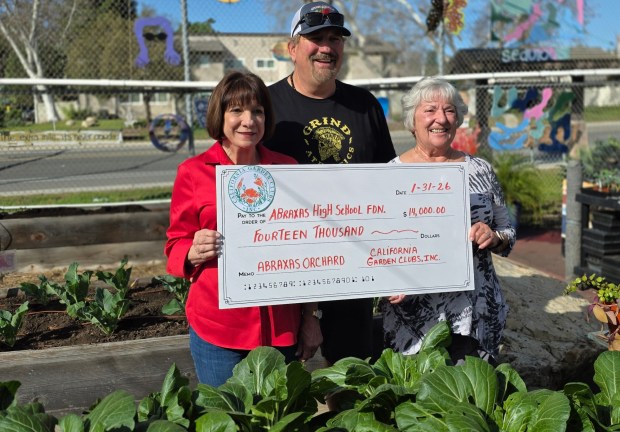 A $14,000 donation to the Abraxas High School Foundation will go towards planting fruit trees and adding walkways along with other amenities at the school's orchard. (Julie Gallant)