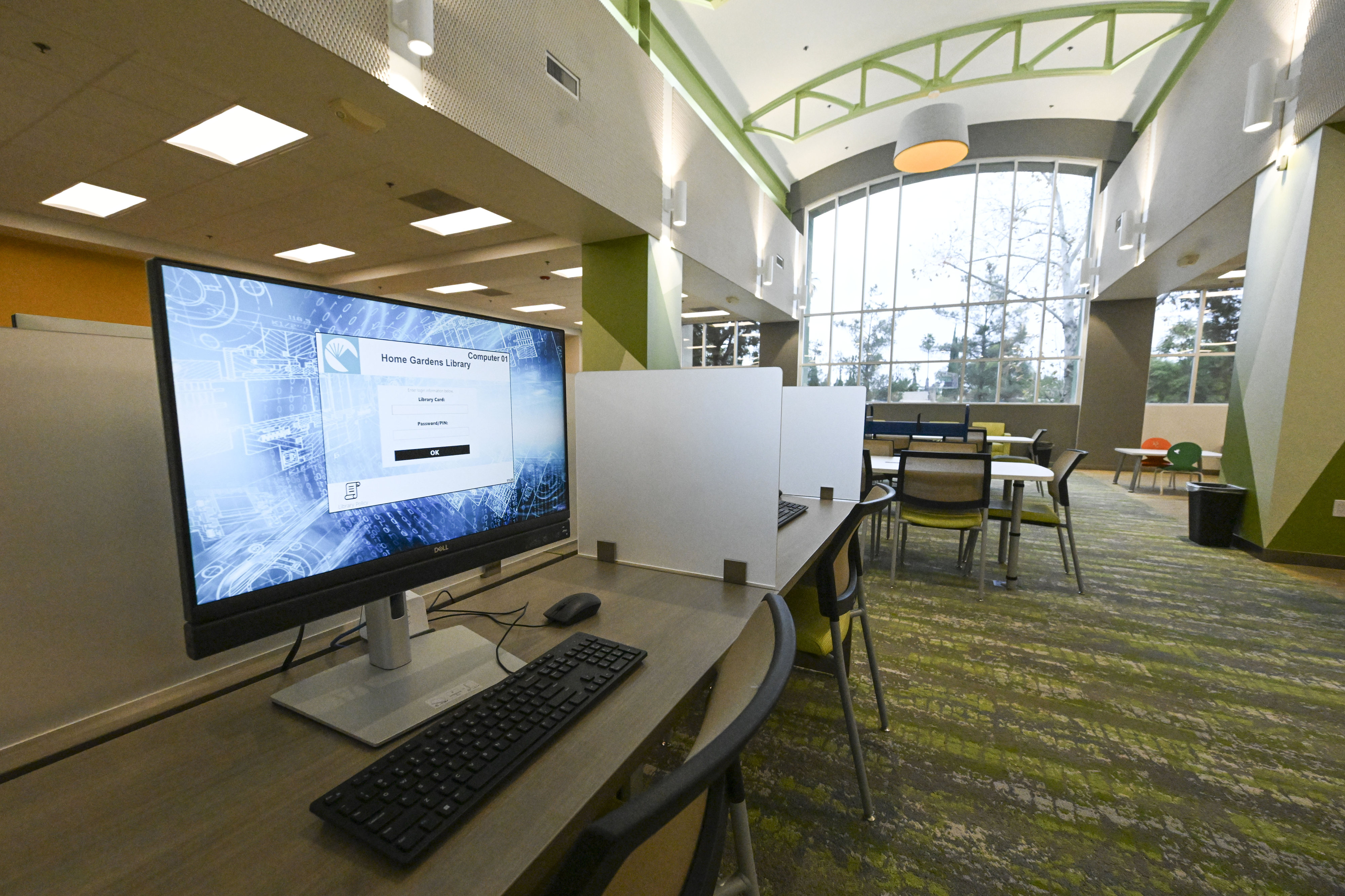 Computers at the Home Gardens Library are seen Tuesday, Feb....