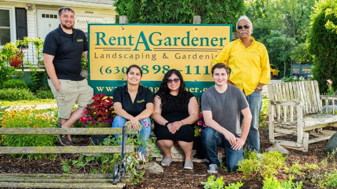 Rent a Gardener for custom landscaping in Naperville area