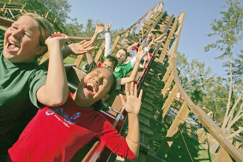 The Triple Hurricane roller coaster at Cypress Gardens.