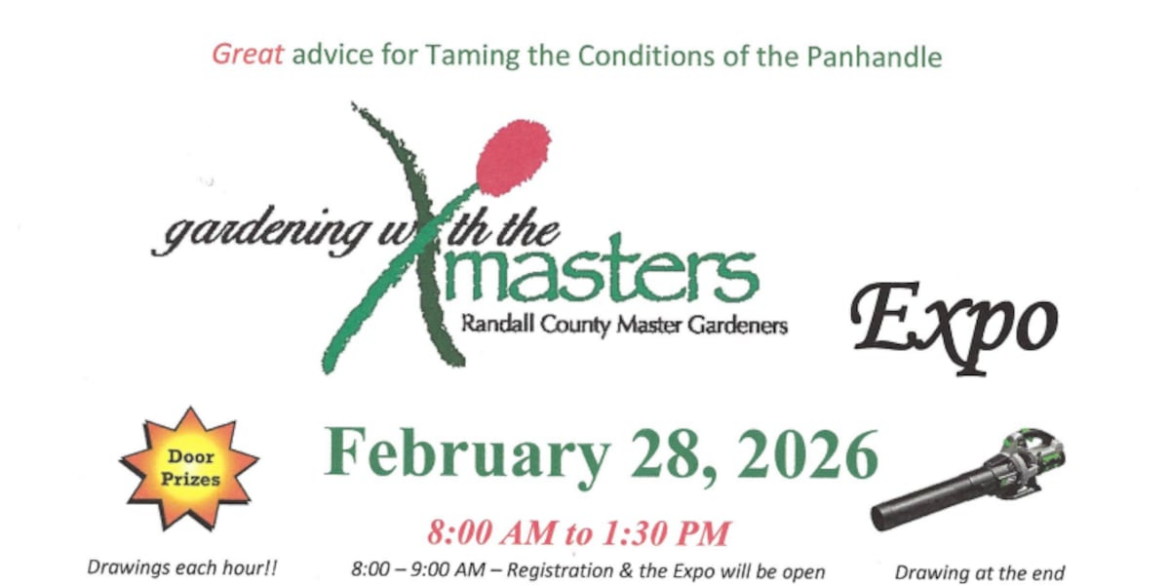 Randall County Master Gardeners expo happening this weekend Randall County Master Gardeners expo happening this weekend