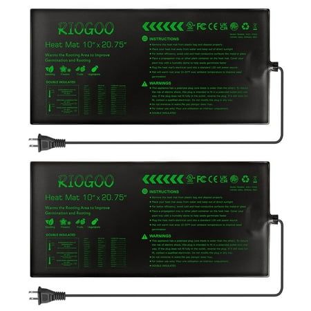 Riogoo 17w 10" X 20.75" Hydroponics Seedling Heat Mat