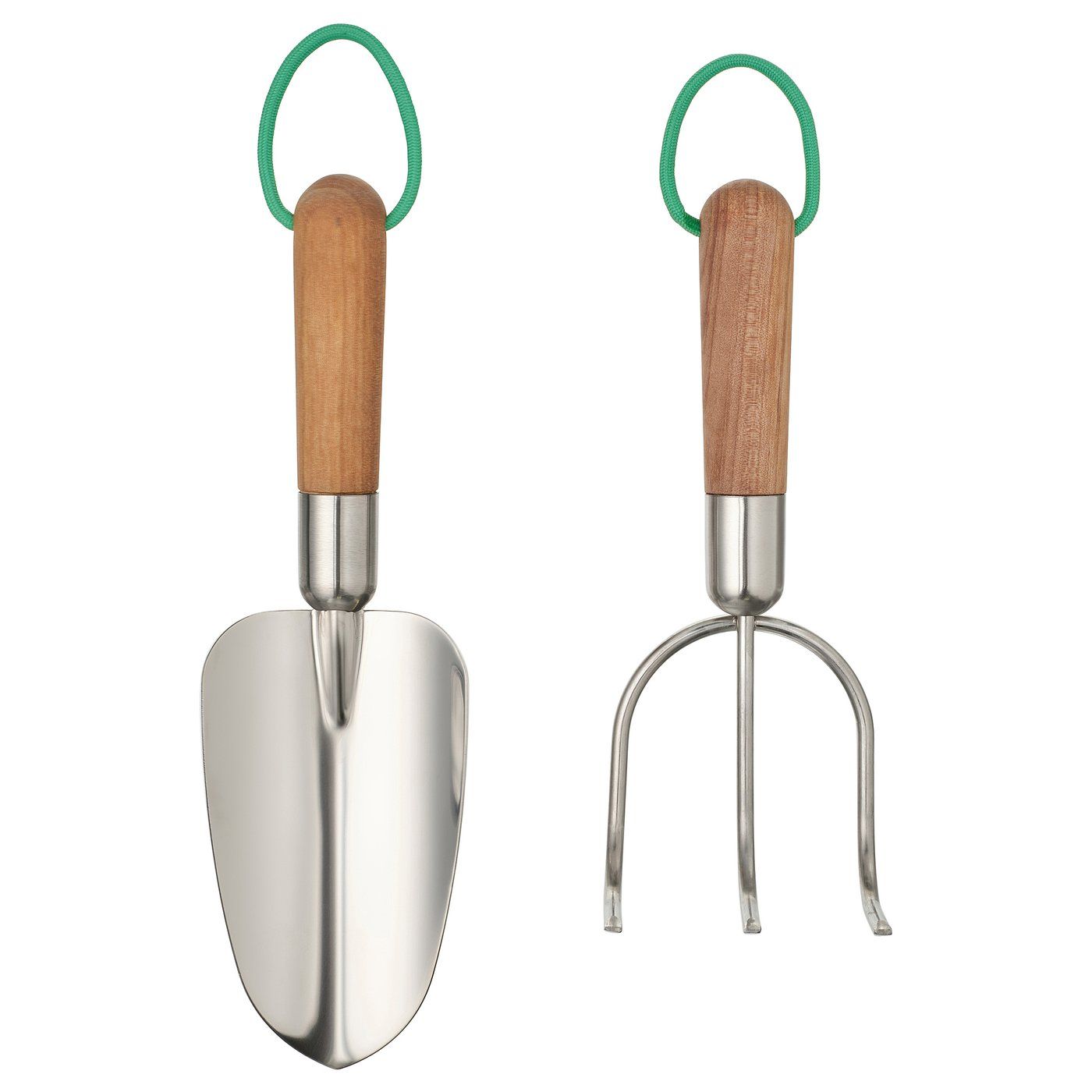 L&Auml;rkar 2-Piece Gardening Set - Birch/stainless Steel Large