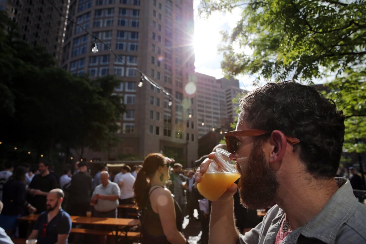 Craft spirits distillery to replace beer garden on Rose Kennedy Greenway A man drinks a pale ale at Trillium Garden, a seasonal beer garden on the Greenway.