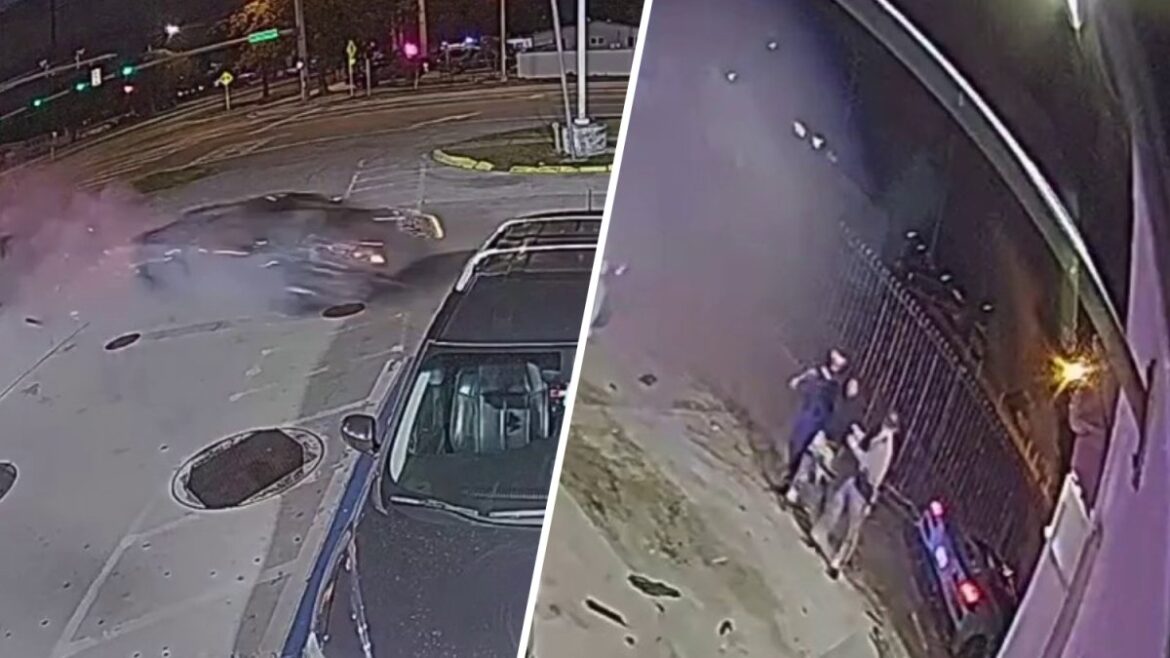 Video shows armed carjacking suspect crashing stolen Corvette in Miami Gardens – NBC 6 South Florida