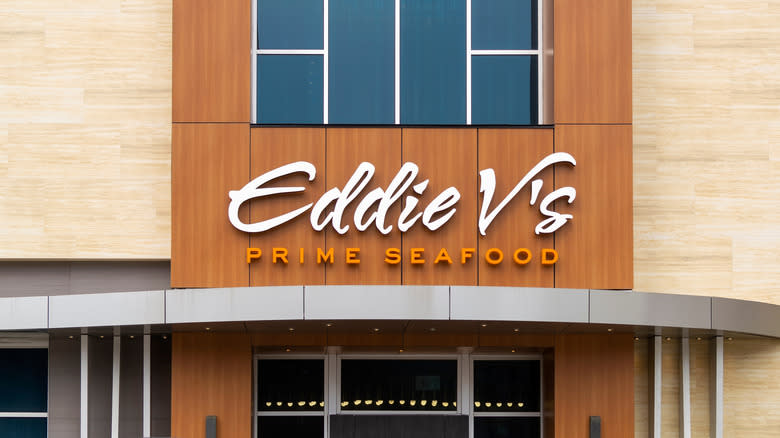 Exterior of an Eddie V's Prime Seafood restaurant