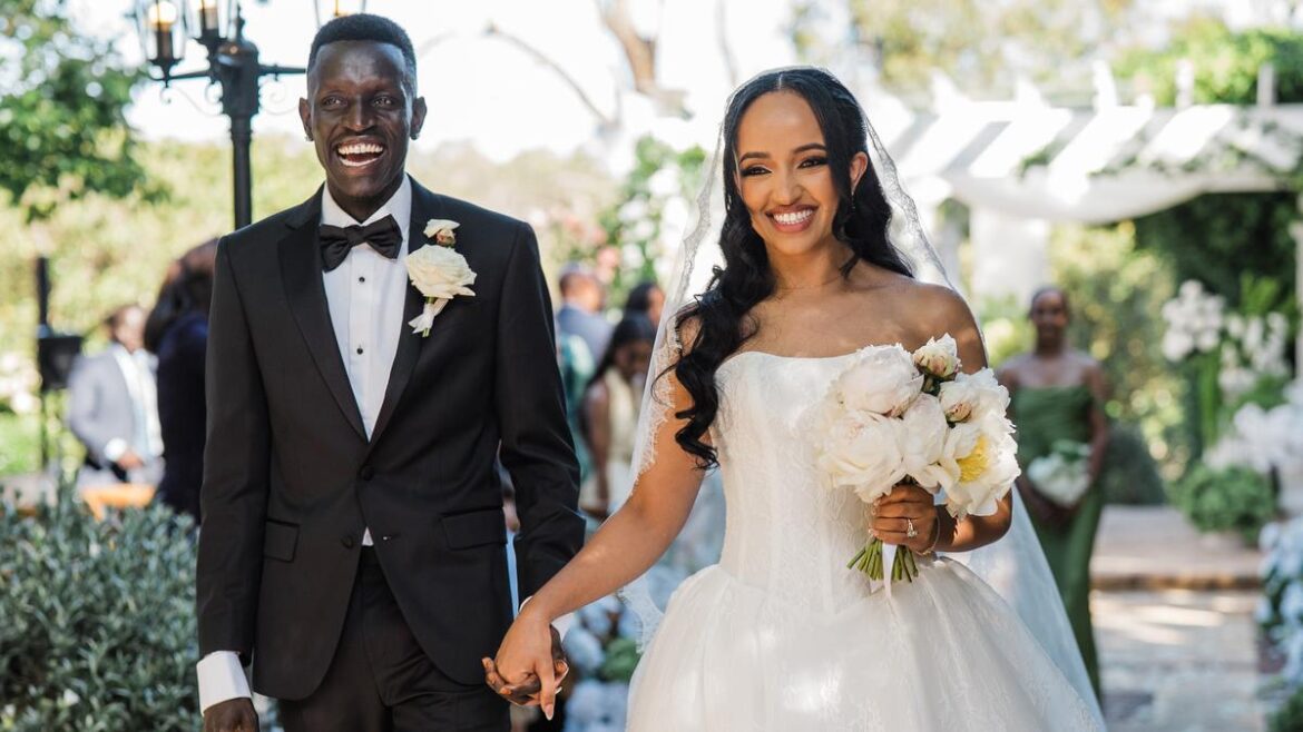 An intimate glimpse at Olympian Peter Bol and Mahtut Yaynu’s garden wedding