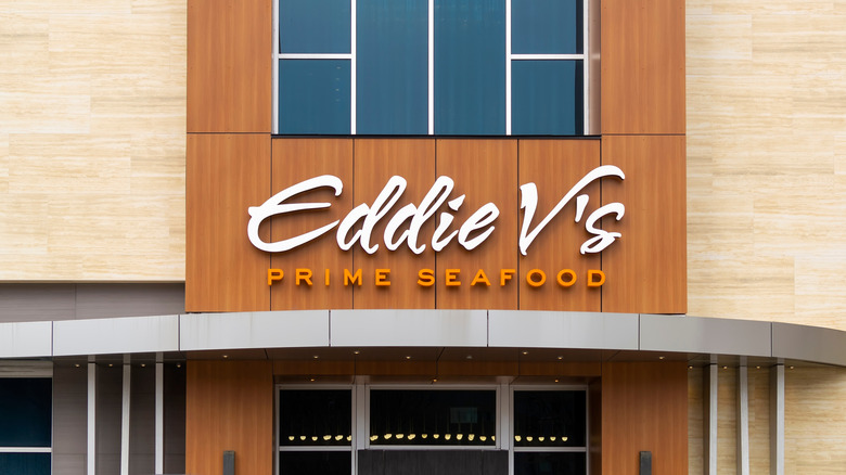 Exterior of an Eddie V's Prime Seafood restaurant