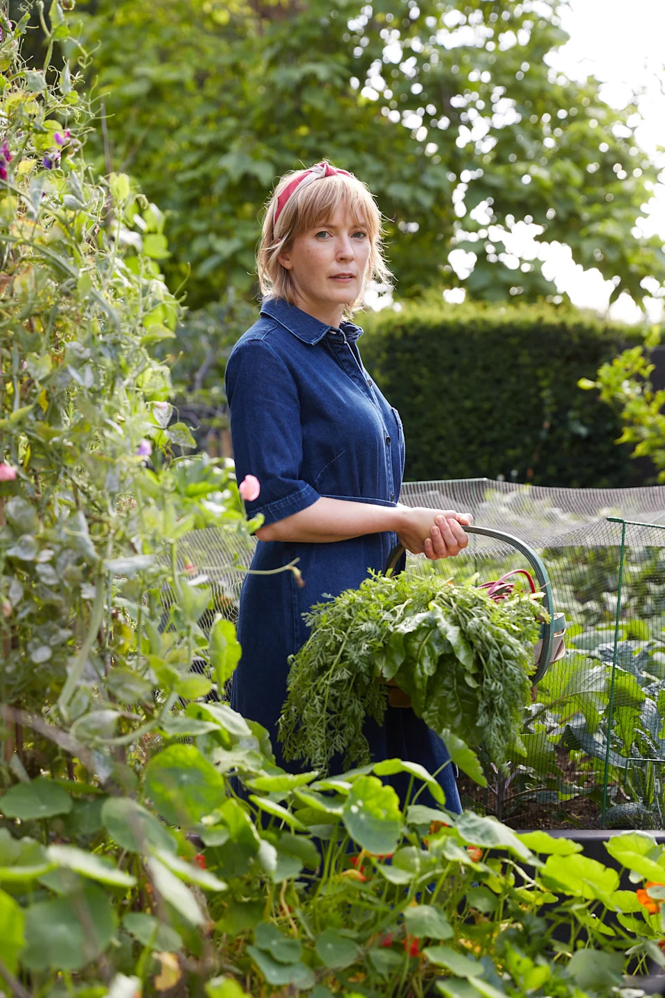 Gardener and author Kathy Slack in her garden (Stephanie McLeod/PA) 