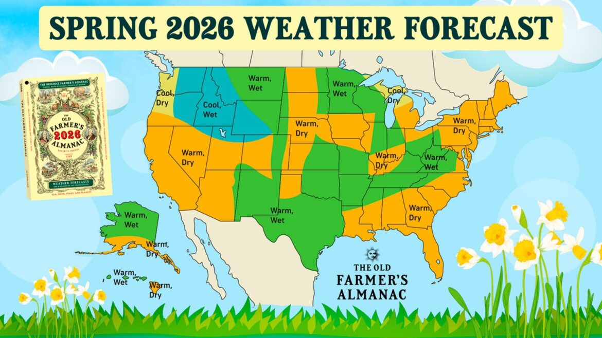 The Old Farmer’s Almanac predicts a ‘warmer and drier’ spring