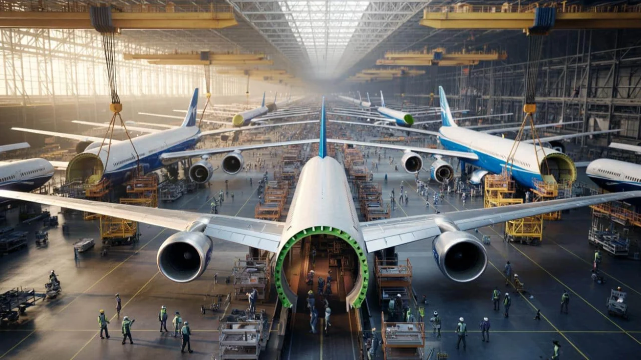 Inside the world’s largest factory where 30,000 workers build jets the size of small cities