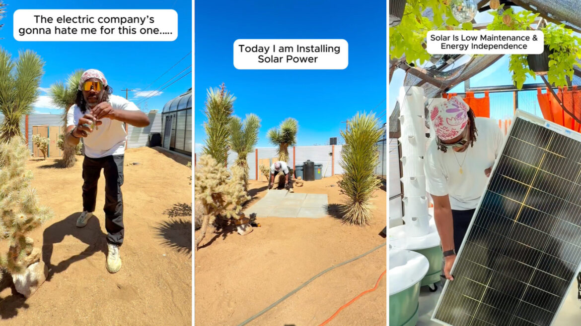 One gardener shared how he transformed the hot desert sun into a power source for his greenhouse.