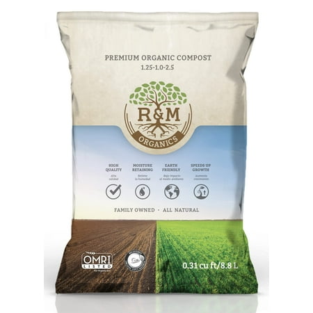 Premium Organic Compost | 10lb Bag | R&amp;m Organics