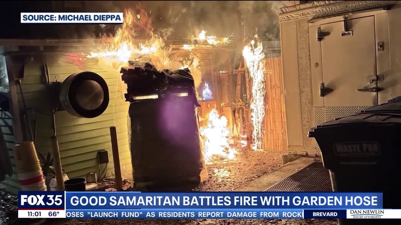 Good Samaritan fights restaurant fire with garden hose
