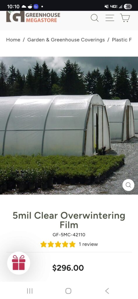 Would 6 mill uv rated plastic over 5 mill non uv plastic protect the inner 5 mill layer long enough to last 4 years?