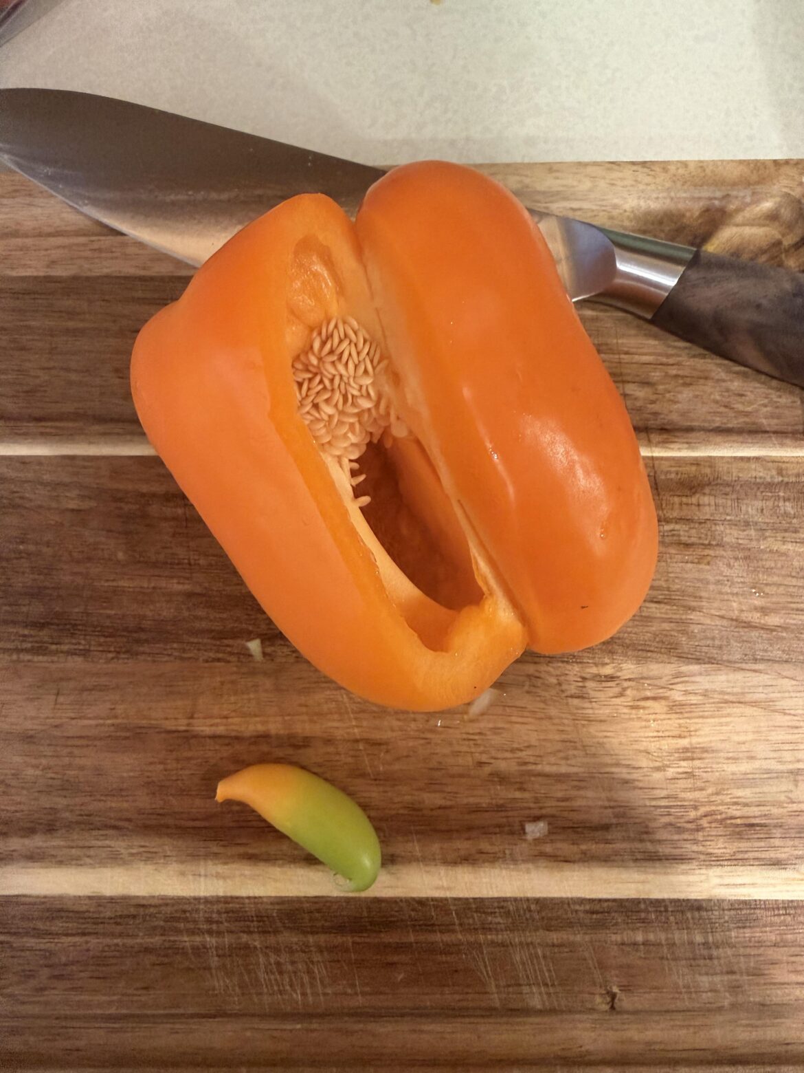 “Pregnant” Bell Pepper