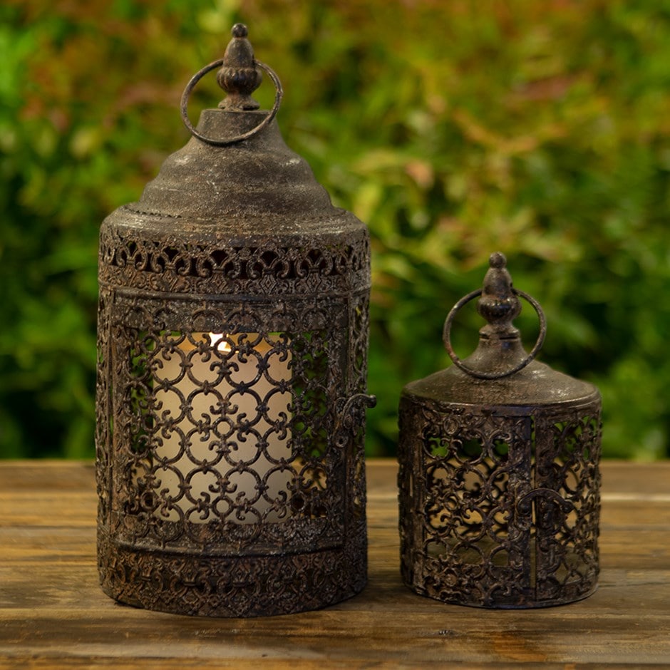 Metal Lanterns - Set of 2