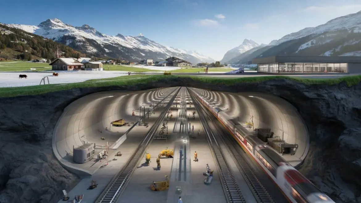 Swiss Underground Tunnels Create a Second Country Beneath the Alps After 30 Years of Digging