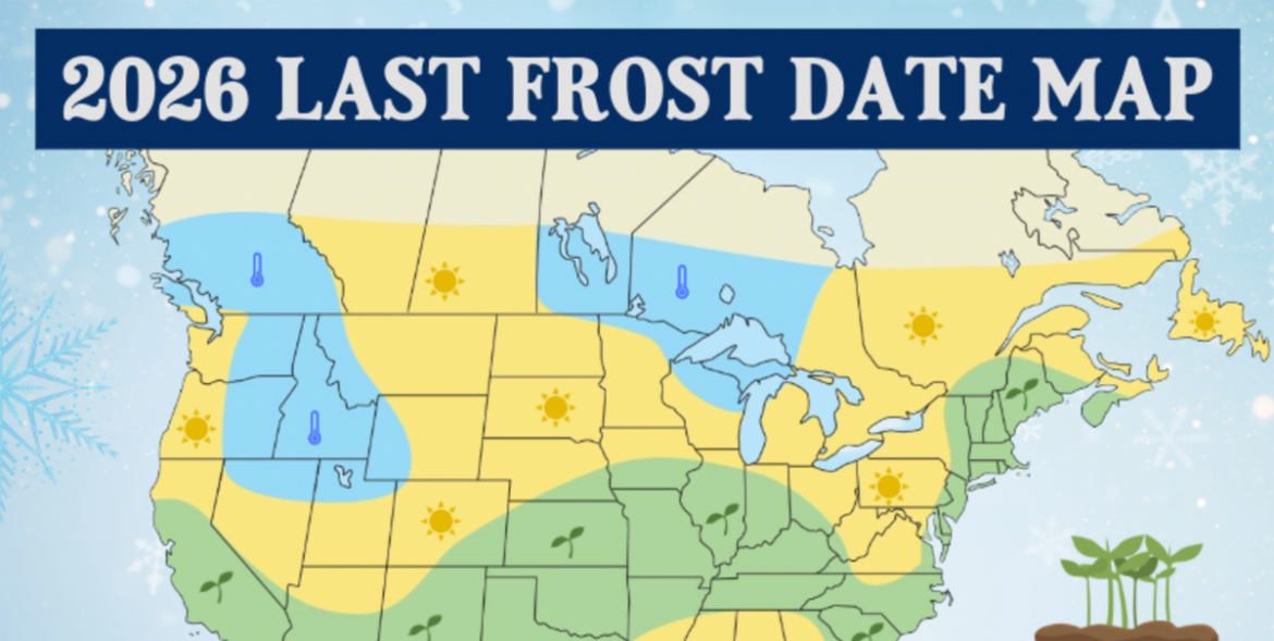 The Old Farmer’s Almanac Released a Last Frost Dates Map for 2026