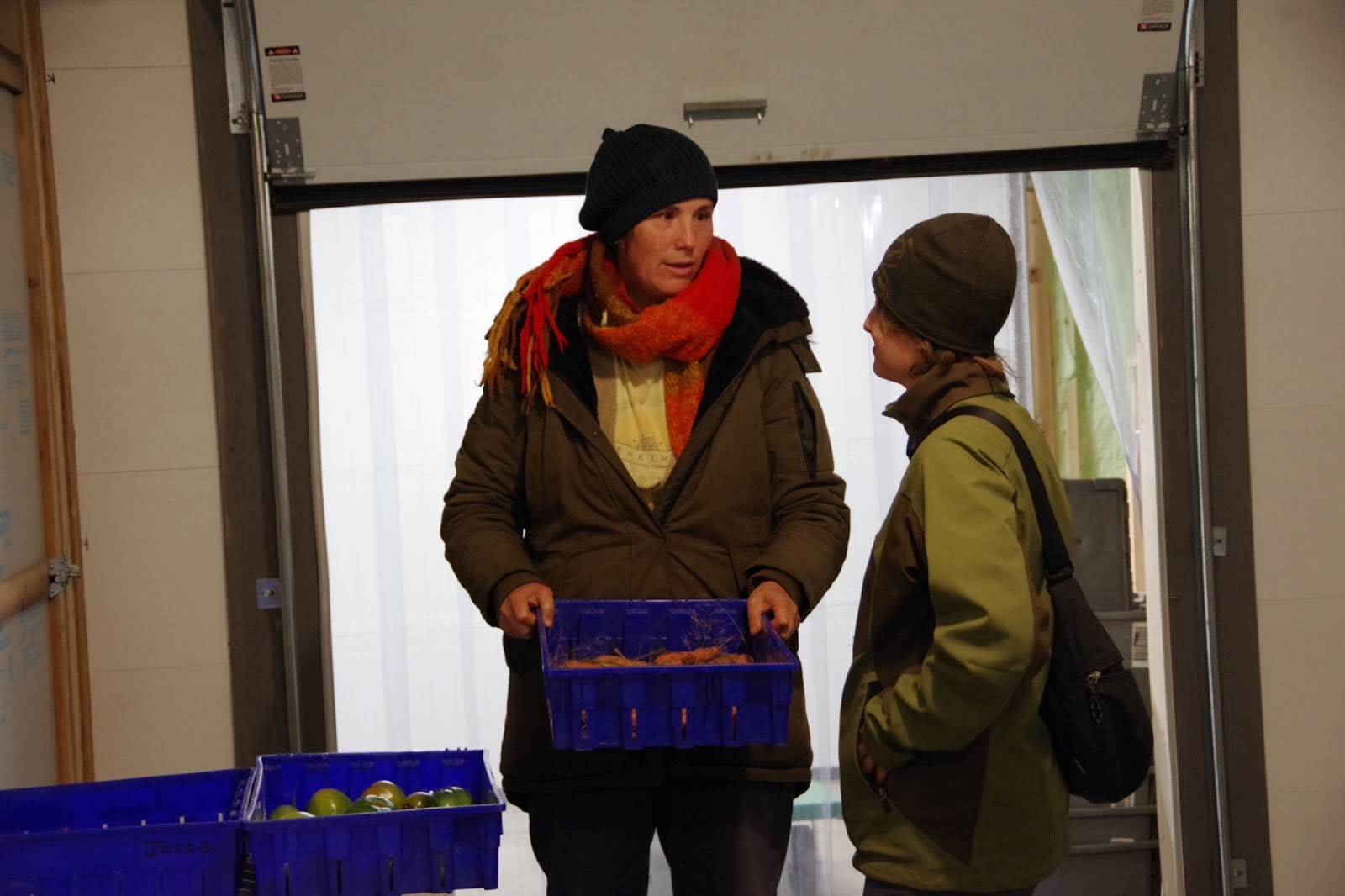 Garden coordinator Karine LaPointe and intern Vanessa Johnston 