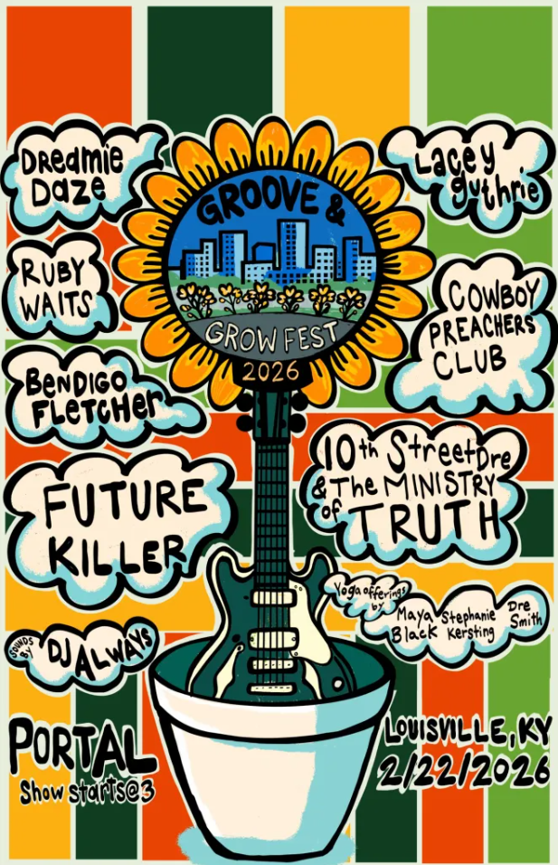 Groove and Grow Fest poster rendering