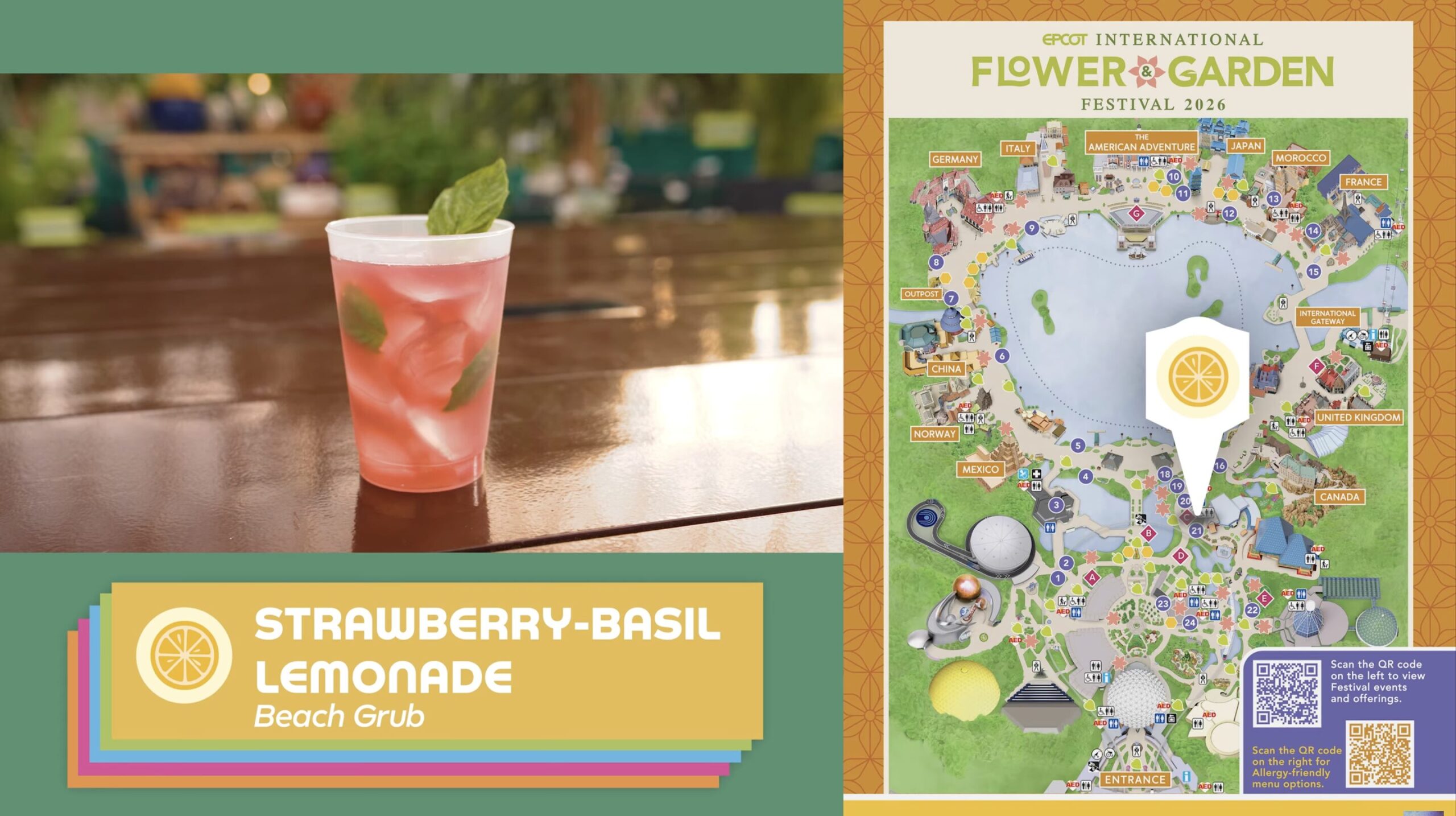 EPCOT Flower & Garden Festival 2026 Menu preview