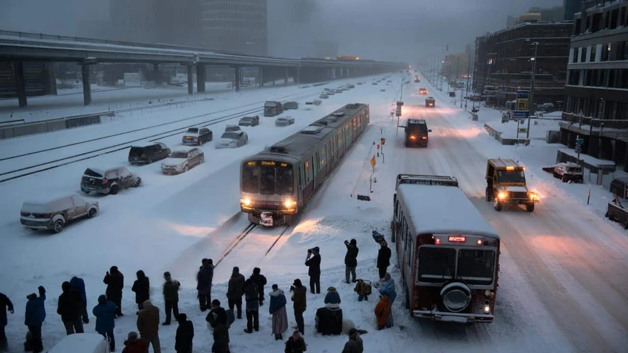 Winter storm warning leaves thousands stranded as officials quietly abandon entire transport networks