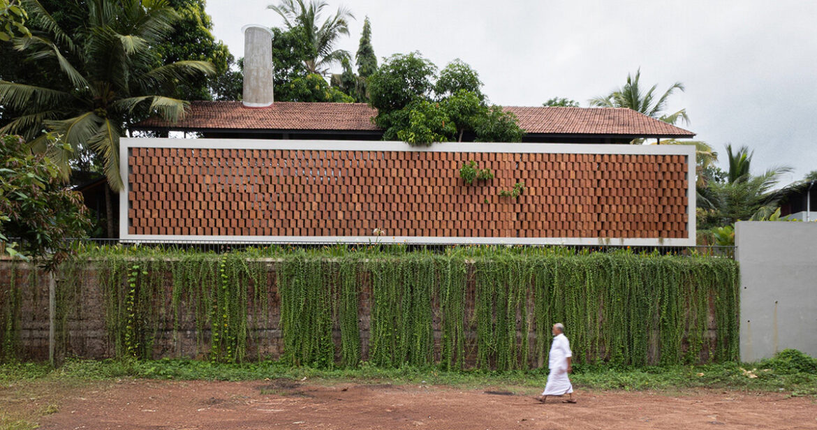zero studio's haven house features tropical gardens and breezy brickwork