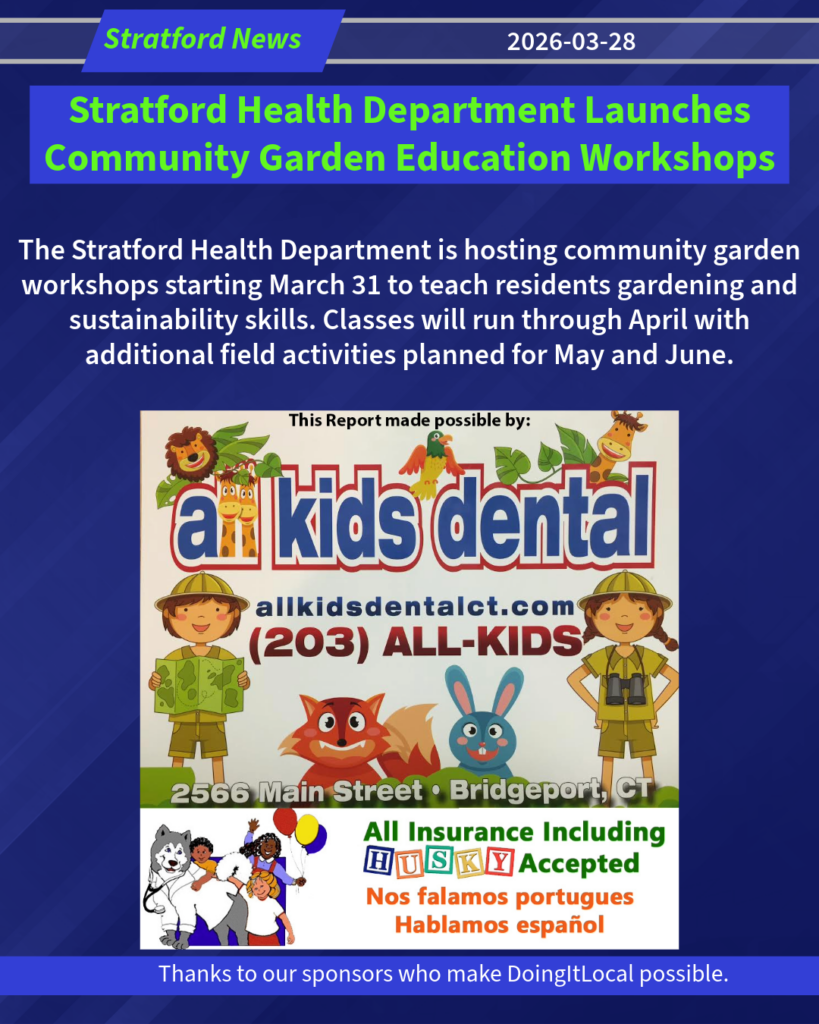 Stratford Health Department Launches Community Garden Education Workshops