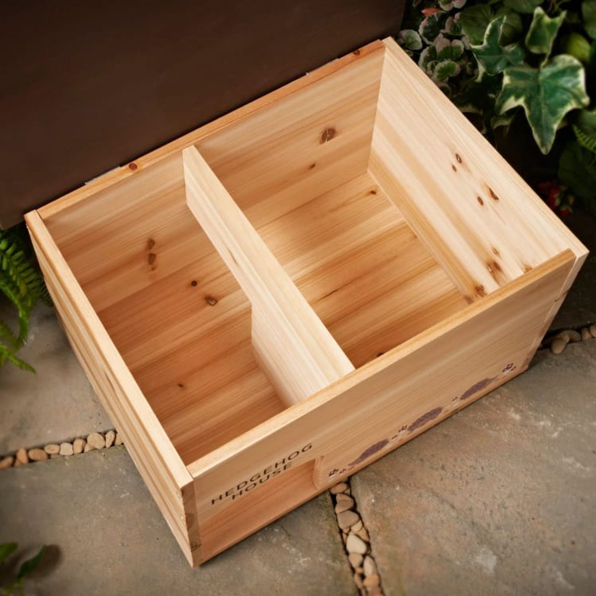 The retailer sells the £15 hut is 'the perfect place for hedgehogs to settle'