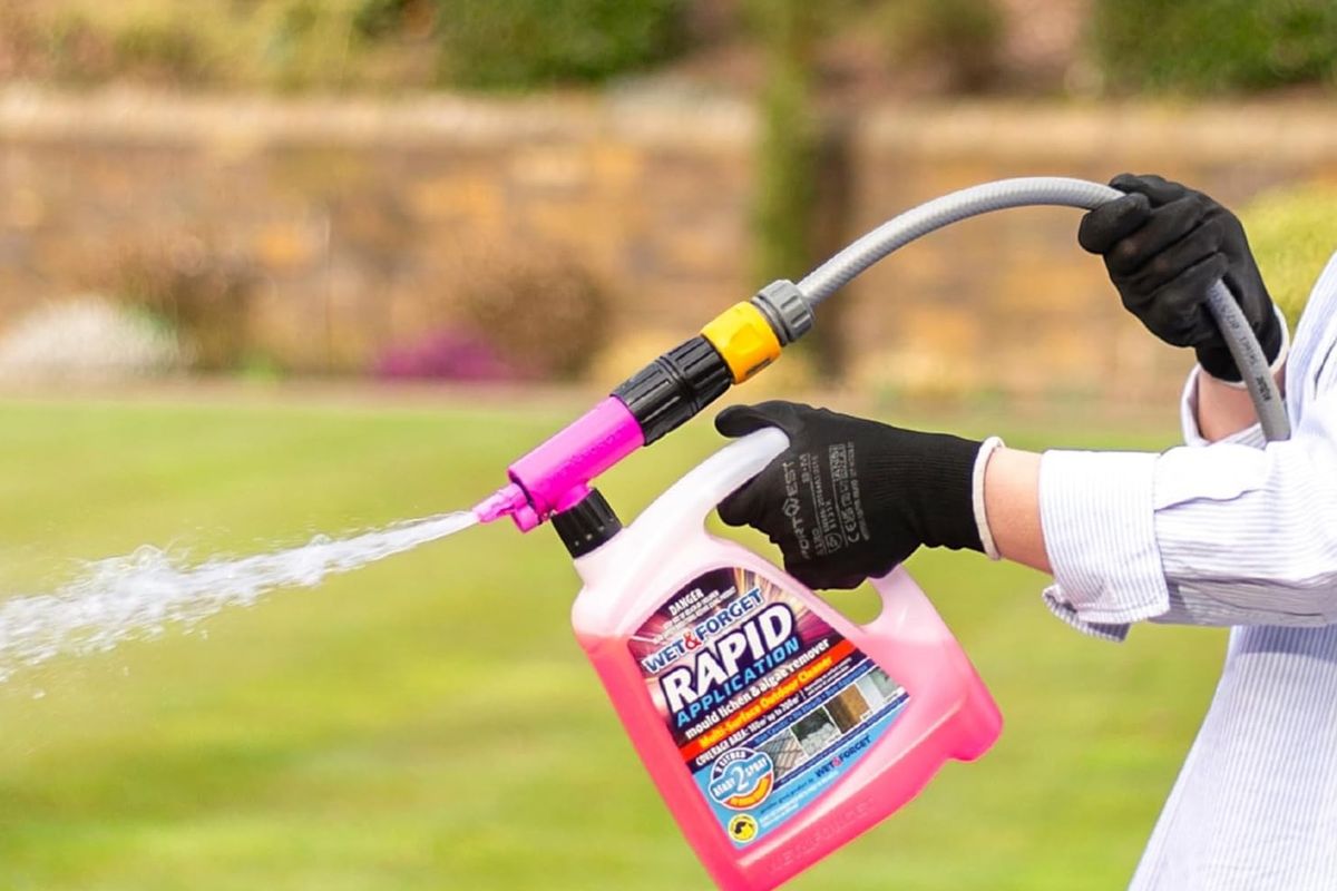 Wet & Forget Rapid Application, Ready-to-Use Mould, Lichen & Algae Remover, Black Spot Remover