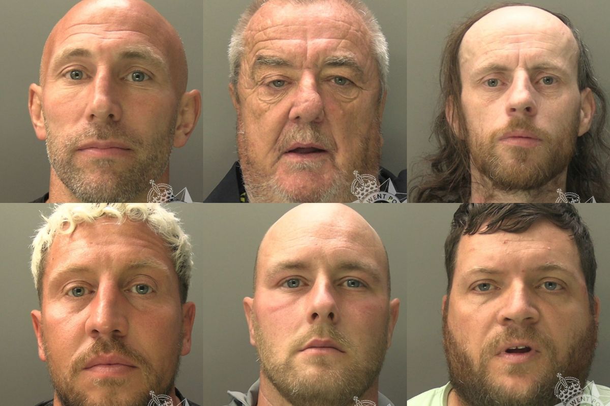 (Top left to right) Danny Tomlin, Christopher Preston, Ashley Coughlan. (Bottom left to right) Bradley Williams, Ryan Battersby, David Gorman.