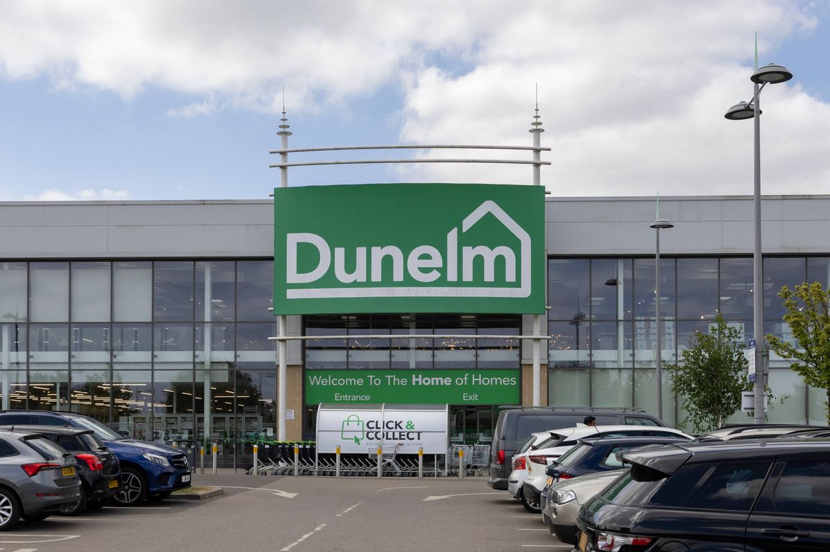 Wolstanton, Stoke on Trent united kingdom May 19th 2025, Dunelm green sign and superstore, The UK's Leading Home Furnishings Retailer