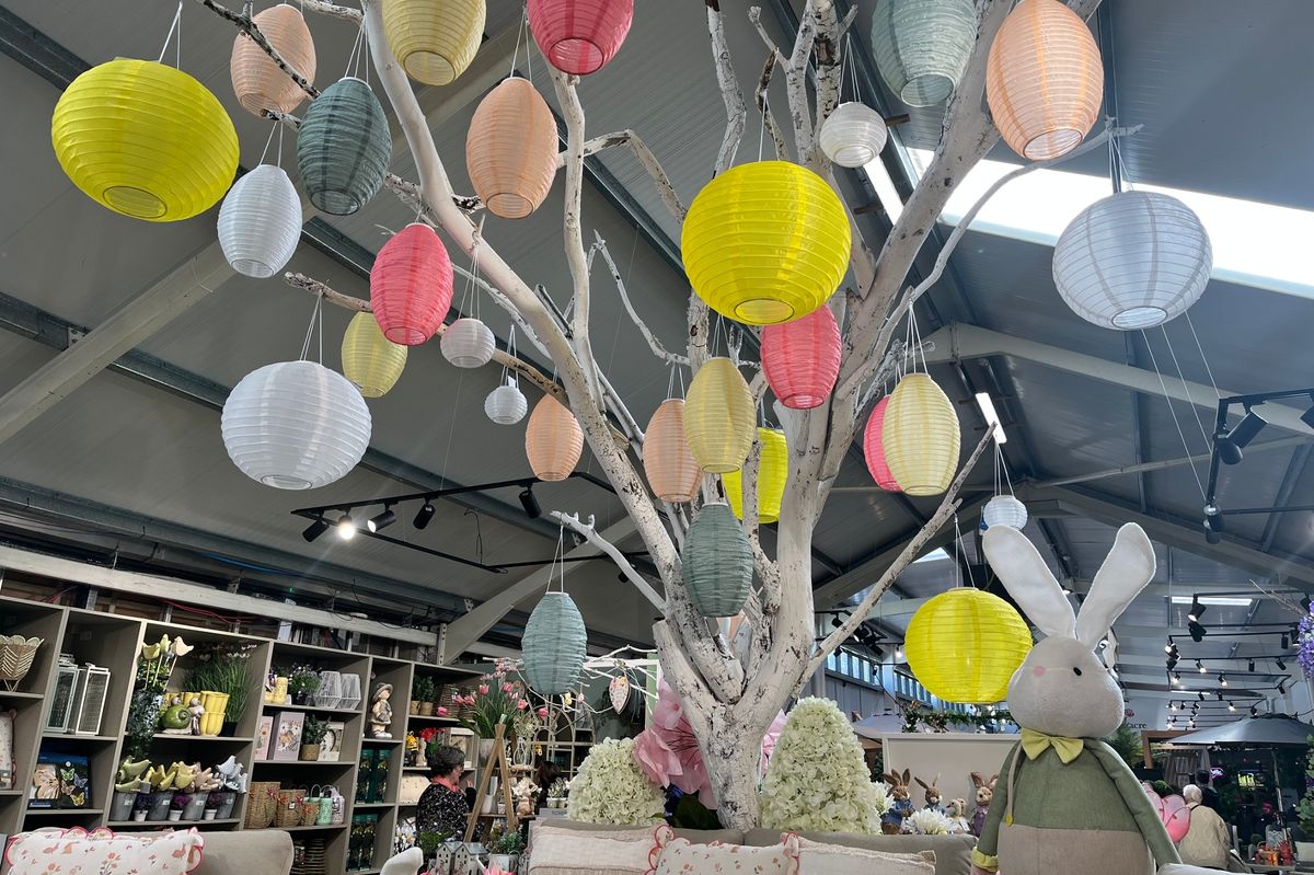 One of the Easter displays at Birkacre Garden Centre 