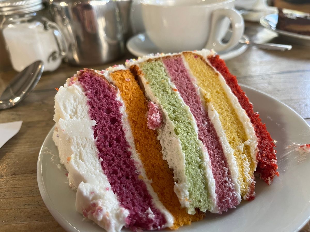 The rainbow cake