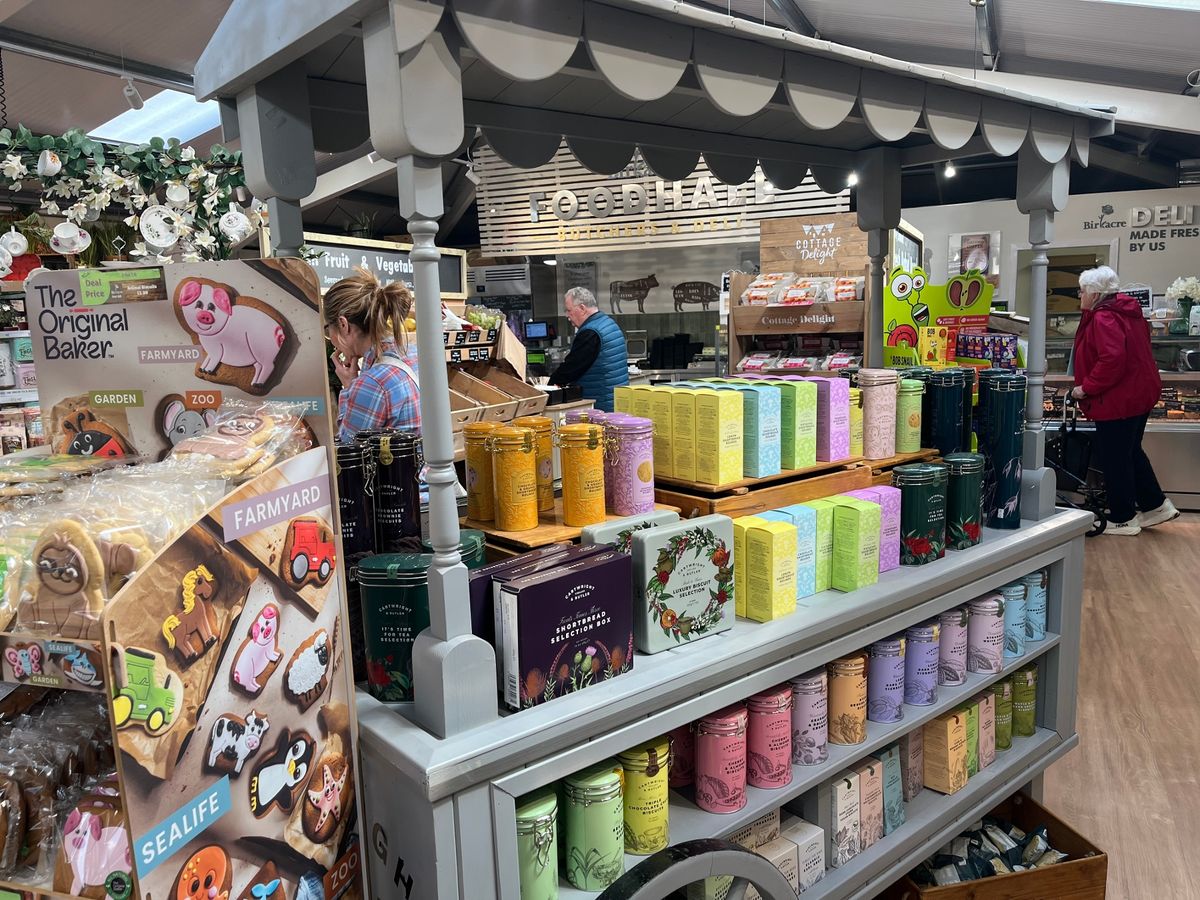 There's now a food hall with a butchers and deli
