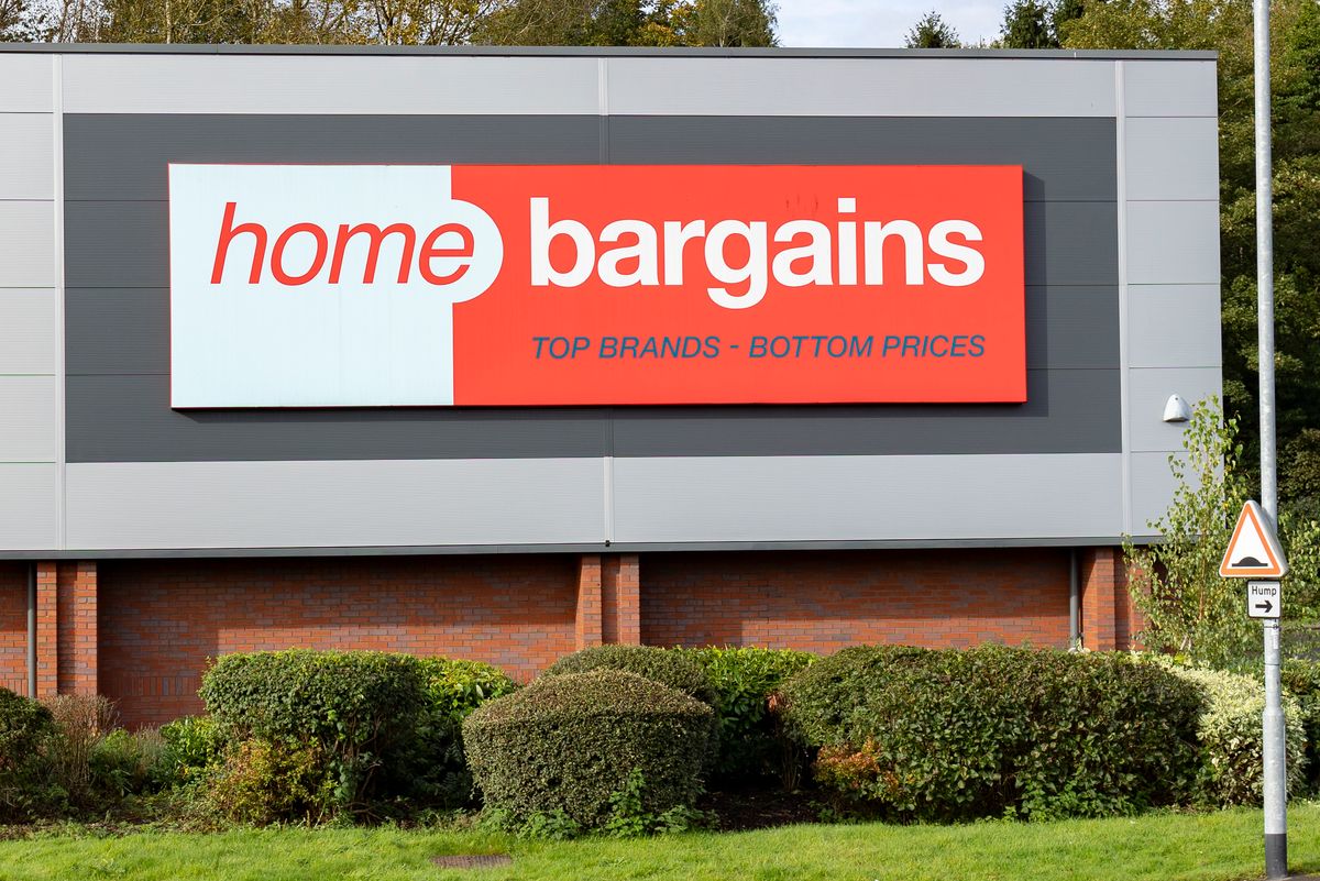 Front of a Home Bargains discount shop