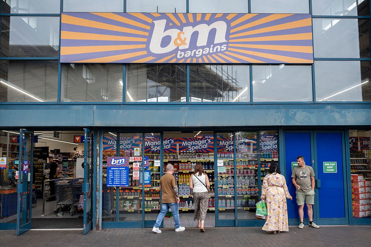People outside B&M in Aberafan Shopping Centre in Port Talbot town centre