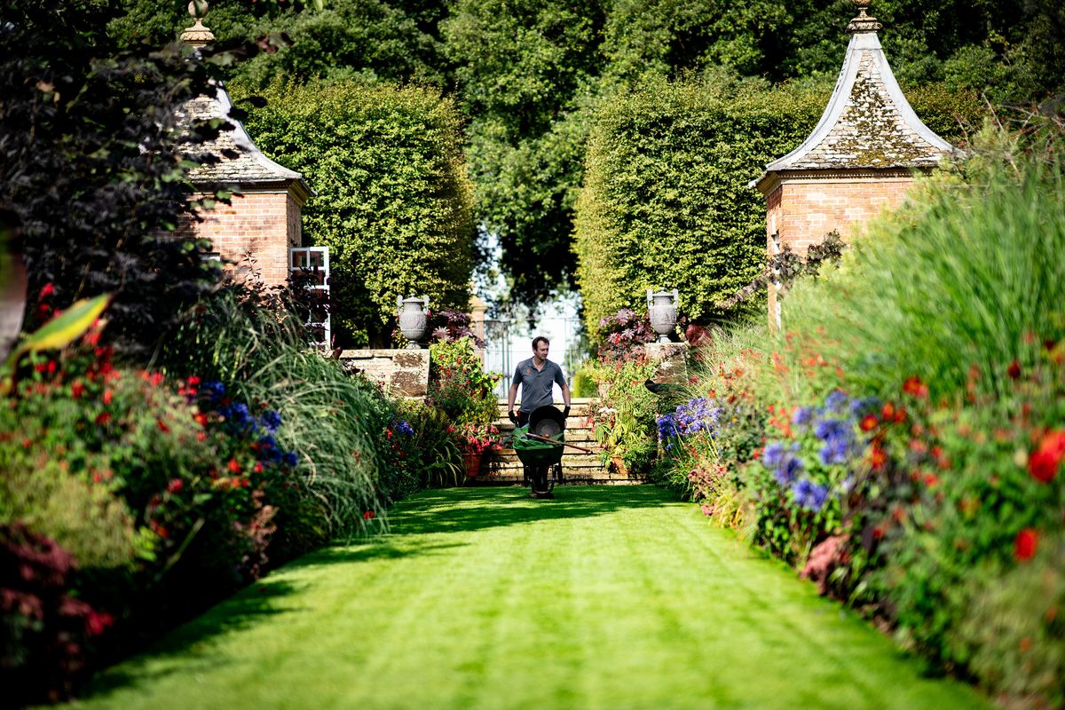 One of the 'corridors' leading to the 'garden rooms' at Hidcote