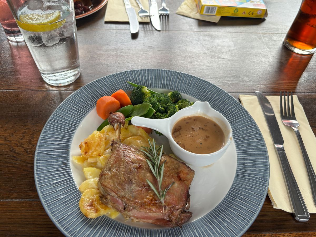 An image of my confit duck before I tucked in