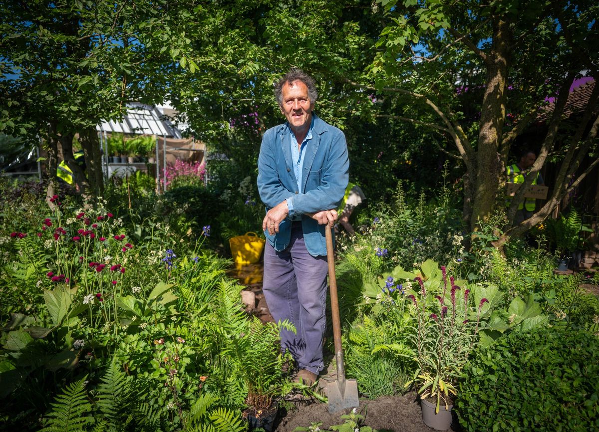 Monty Don holding a spade