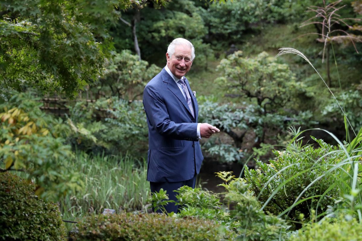 TOKYO, JAPAN - OCTOBER 22: Prince Charles, Prince of Wales visits Nezu Museum and Gardens during the Royal Tour of Japan on October 22, 2019 in Tokyo, Japan. (Photo by Chris Jackson/Getty Images)