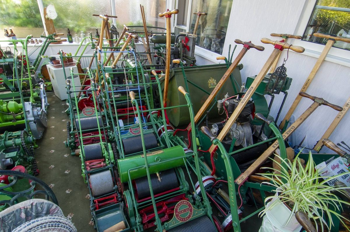 There's around 500 lawnmowers in the collection, thought to be the second biggest in the UK 