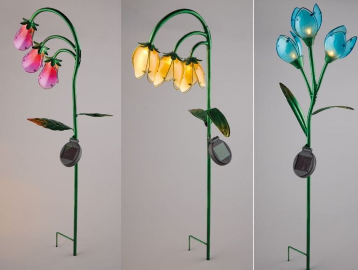 Solar Grass Flower Stake Lights