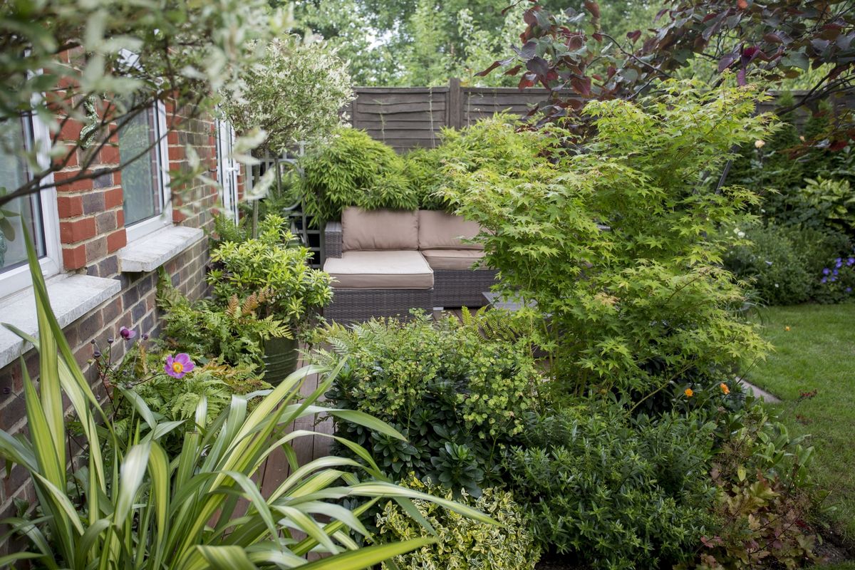Seating area in the garden 
