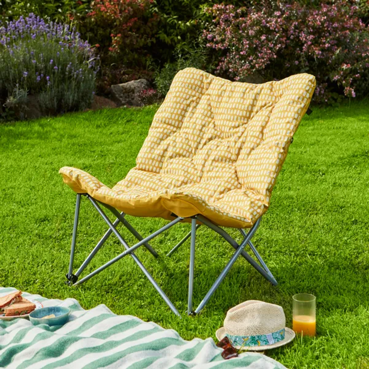 The Padded Yellow Ochre Camping Chair has racked up 30 five-star reviews