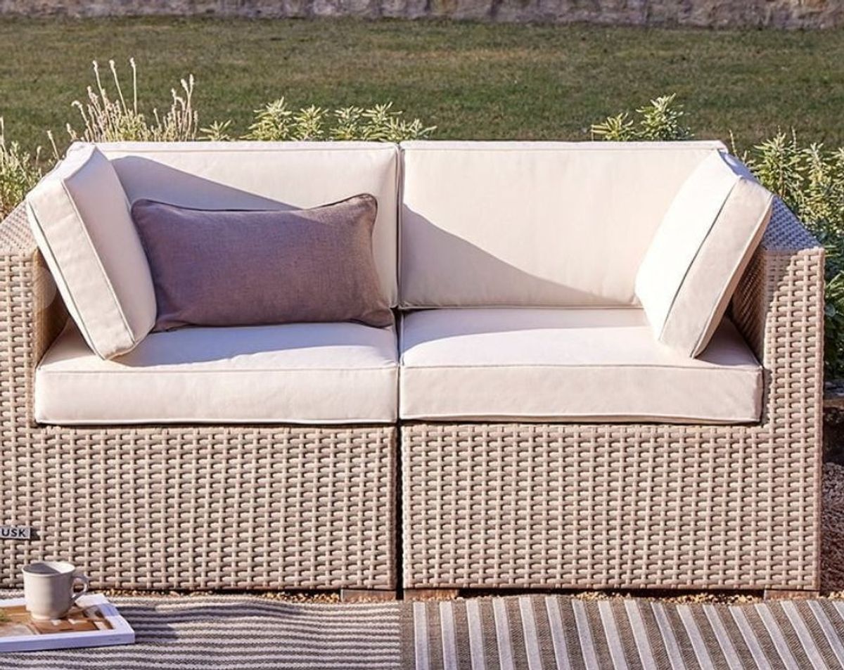 Dusk's new Lisbon 2 Seater Garden Sofa is currently half price