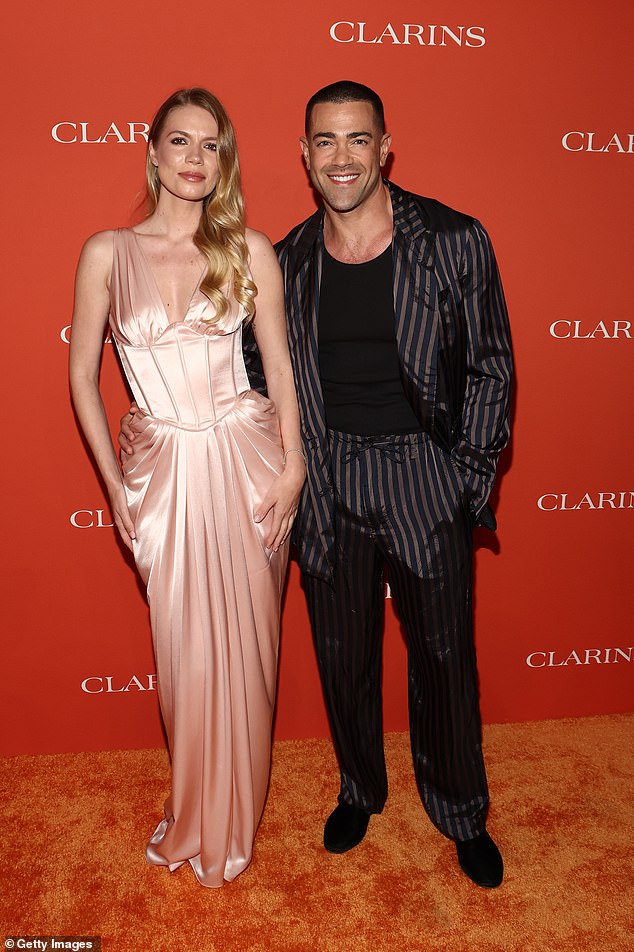 Metcalfe was joined at the bash with girlfriend Helene Immel